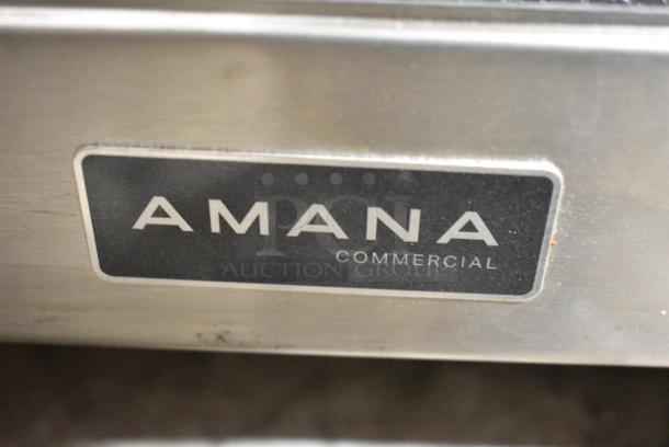 BRAND NEW SCRATCH AND DENT! 2025 Amana RC17S2 Heavy Duty Stainless Steel Commercial Microwave Oven with Push Button Controls. 208/240 Volts, 1 Phase. - Image 4 of 7
