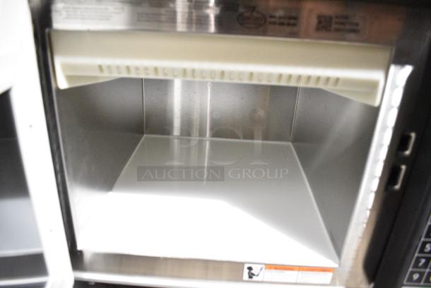 BRAND NEW SCRATCH AND DENT! 2025 Amana RC17S2 Heavy Duty Stainless Steel Commercial Microwave Oven with Push Button Controls. 208/240 Volts, 1 Phase. - Image 5 of 7