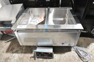 BRAND NEW SCRATCH AND DENT! ServIt 423SDW2H Two Pan Full Size Insulated Drop-In Hot Food Well. 208/240 Volts, 1 Phase.