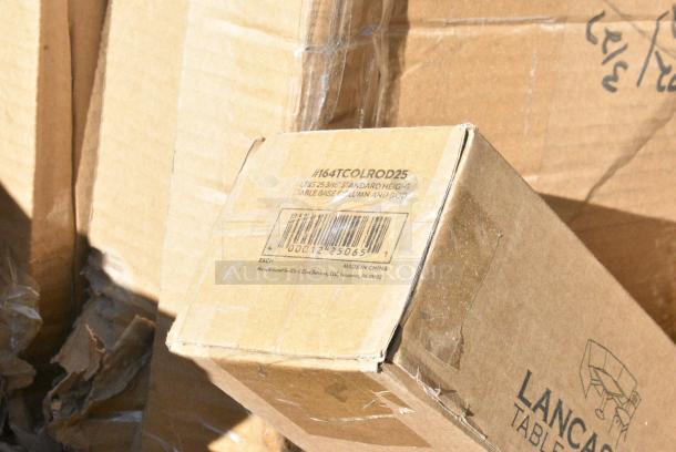 16 BRAND NEW SCRATCH AND DENT! Boxes Including 164TS1800 Lancaster Table & Seating 18" Cast Iron Table Base Spider, Four 164TCOLROD25 Lancaster Table & Seating 25 3/16" Standard Height Table Base Column and Rod, 164TB3030 Lancaster Table & Seating 30" x 30" Cross Cast Iron Table Base Plate, 600UT2436G Regency 18-Gauge Galvanized Steel Adjustable Shelf for 24" x 36" Work Tables, 600TSS3036 Regency Spec Line 30" x 36" 14 Gauge Stainless Steel Commercial Work Table with Undershelf. 16 Times Your Bid! - Image 7 of 11