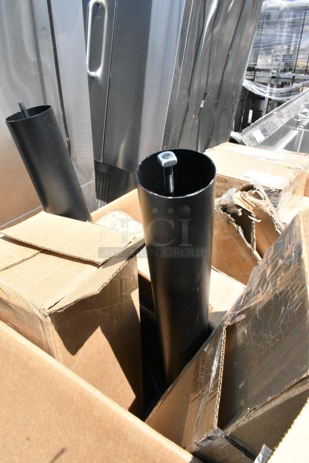 16 BRAND NEW SCRATCH AND DENT! Boxes Including 164TS1800 Lancaster Table & Seating 18" Cast Iron Table Base Spider, Four 164TCOLROD25 Lancaster Table & Seating 25 3/16" Standard Height Table Base Column and Rod, 164TB3030 Lancaster Table & Seating 30" x 30" Cross Cast Iron Table Base Plate, 600UT2436G Regency 18-Gauge Galvanized Steel Adjustable Shelf for 24" x 36" Work Tables, 600TSS3036 Regency Spec Line 30" x 36" 14 Gauge Stainless Steel Commercial Work Table with Undershelf. 16 Times Your Bid! - Image 11 of 11