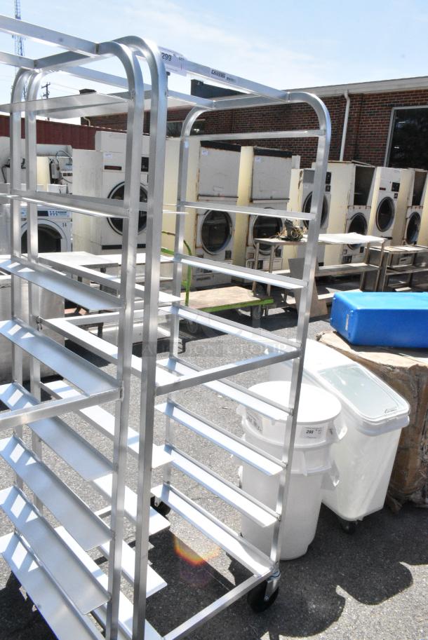 BRAND NEW SCRATCH AND DENT! Channel OT-8 Metal Commercial 8 Tray Aluminum Oval Tray Rack on Commercial Casters. - Image 2 of 6