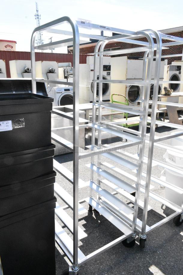 BRAND NEW SCRATCH AND DENT! Channel OT-8 Metal Commercial 8 Tray Aluminum Oval Tray Rack on Commercial Casters. - Image 2 of 6