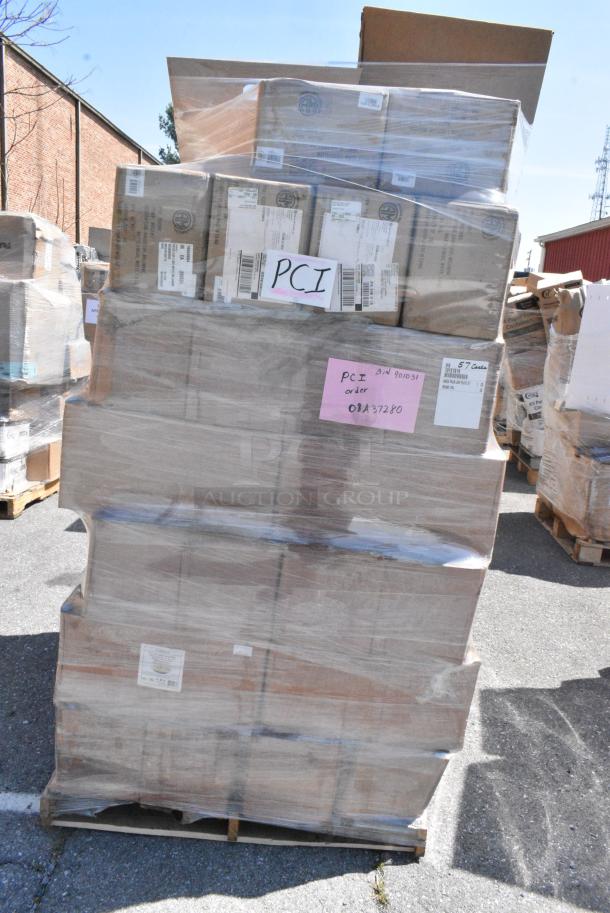 60 BRAND NEW SCRATCH AND DENT! Items Including 210BBA25 Round Palm Leaf Plates, Coupe Style Pizza Pan, Areca Palm Leaf Plate, 10049884 Sauce Cups. 60 Times Your Bid! - Image 3 of 9