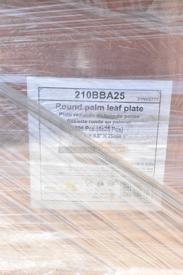60 BRAND NEW SCRATCH AND DENT! Items Including 210BBA25 Round Palm Leaf Plates, Coupe Style Pizza Pan, Areca Palm Leaf Plate, 10049884 Sauce Cups. 60 Times Your Bid! - Image 5 of 9