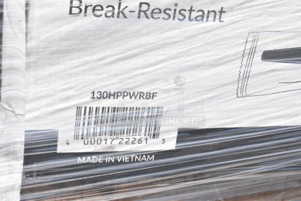 32 BRAND NEW SCRATCH AND DENT! Items Including 130WBKSSPOONH Choice Black Heavy Weight Wrapped Polystyrene Plastic Soup Spoon - 1,000/Case, 130BFORKWP Choice Individually Wrapped Medium Weight Black Polypropylene Plastic Fork - 1,000/Case, 347VNP7WHGD Visions 7 1/2" White Round Plastic Plate with Gold Vintage Rim - 120/Case, 130HPPWRBF Choice Black Heavy Weight Wrapped Polypropylene Plastic Fork - 1,000/Case, 612P527 Choice 7" Clear Round Plastic Dome Lid - 500/Case, 130BFORKWP Choice Individually Wrapped Medium Weight Black Polypropylene Plastic Fork - 1,000/Case, 500L1020BHT Choice Black Hot Paper Cup Travel Lid with Hinged Tab for 10-24 oz. Standard Cups and 8 oz. Squat Cups - 1,000/Case, 500CC24 Choice Clear PET Customizable Plastic Cold Cup - 24 oz. - 600/Case, 795PTOWHT4 Choice White Microwavable Folded Paper #4 Take-Out Container 7 3/4" x 5 1/2" x 3 1/2" - 160/Case. 32 Times Your Bid! - Image 10 of 15