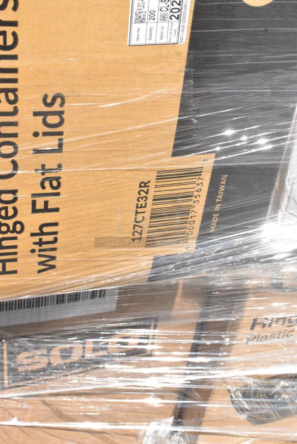 30 BRAND NEW SCRATCH AND DENT! Items Including 500TW7 Choice 7 oz. Translucent Thin Wall Plastic Cold Cup - 2,500/Case, 127P550C Choice 5.5 oz. Clear Plastic Souffle Cup / Portion Cup - 2,500/Case, 127CTE32R Choice TamperSafe 32 oz. Tamper-Resistant, Tamper-Evident Clear PET Plastic Rectangular Container with Hinged Flat Lid - 200/Case, 260PCCOV10 Choice 10" Clear Polycarbonate Plate Cover - 12/Case, 259FLTRP Fryclone Fryer Oil Filter Paper - 100/Case, 128HDLDBULK Choice Heavy Duty Microwavable Translucent Plastic Deli Container Lid - 480/Case, 394365XL Noble Products Disposable Clear Gloves, 460241Tellus Plates, 500CC24HD 24 oz. Plastic Cold Cup - Designed for Use Without Lids - 600/Case. 30 Times Your Bid! - Image 8 of 14