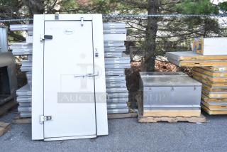 LIKE NEW! AmeriKooler QC061077  6' x 10' x 7' 7" SELF CONTAINED Walk In Box w/ Heatcraft PT0062LBNEMSA 230 Volt, 1 Phase Compressor. Information Provided By The Consignor But Not Verified By PCI Auctions.