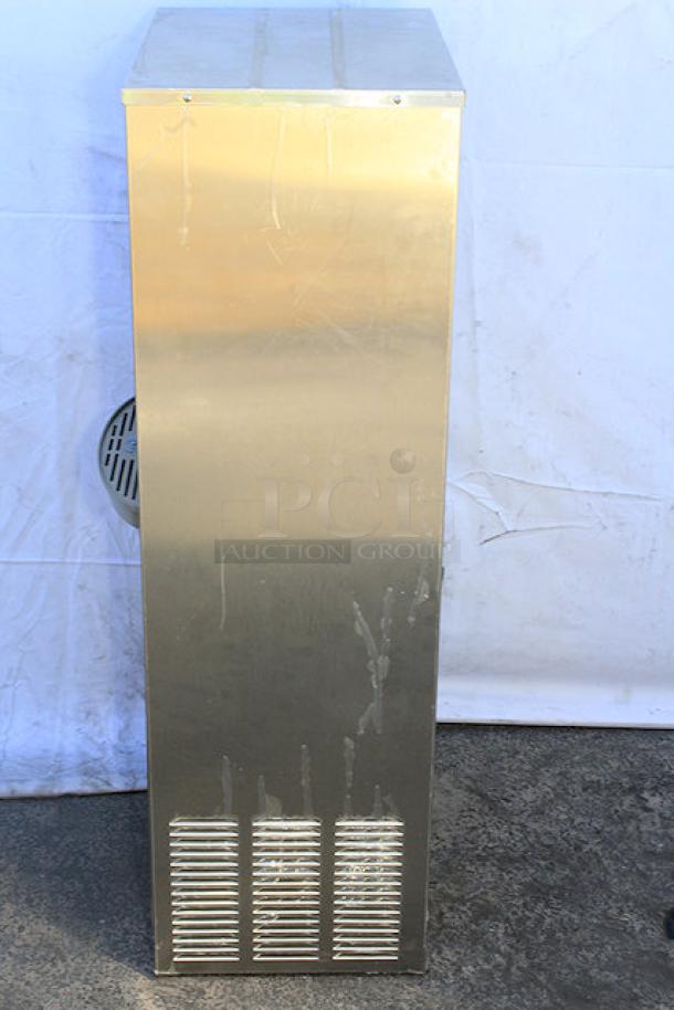 BRAND NEW SCRATCH-N-DENT! Zurn Elkay DSSBF8S ezH20 8 GPH Stainless Steel Freestanding Hands-Free Filtered Bottle Filling Station - Chilled. Unit has minor scratching and denting on left side. - Image 2 of 7