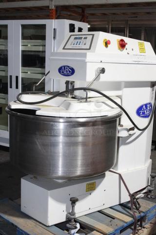 IN PERFECT WORKING ORDER! American Baking Systems ABSFBM-200T Spiral Dough Mixer, Stainless Steel - 39
