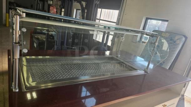 Custom Salad Bar w/ Overhead Sneeze Guard. Nice Condition. - Image 3 of 6