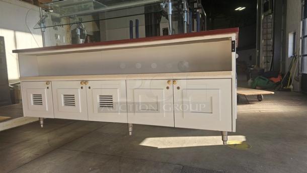 Custom Salad Bar w/ Overhead Sneeze Guard. Nice Condition. - Image 6 of 6