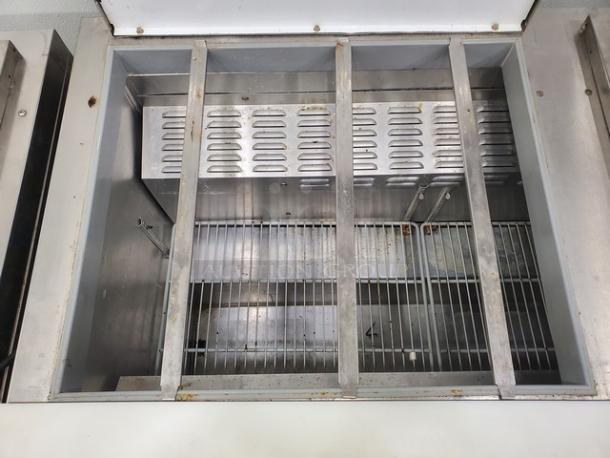 Continental Refrigerator SW72-30M 72" 3 Door Mighty Top Refrigerated Sandwich Prep Table. Very Nice Condition. 115 V, 60 Hz, 1 PH. - Image 4 of 9