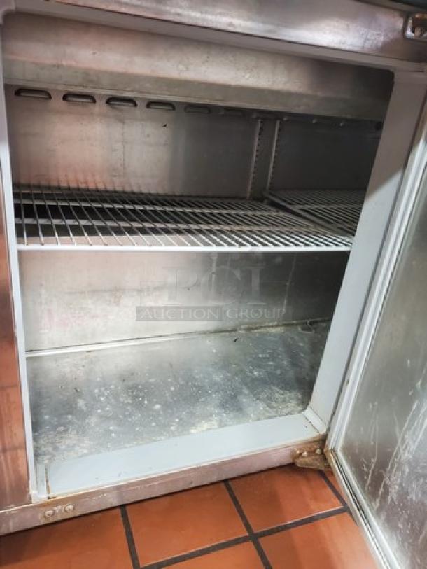 Continental Refrigerator SW72-30M 72" 3 Door Mighty Top Refrigerated Sandwich Prep Table. Very Nice Condition. 115 V, 60 Hz, 1 PH. - Image 7 of 9