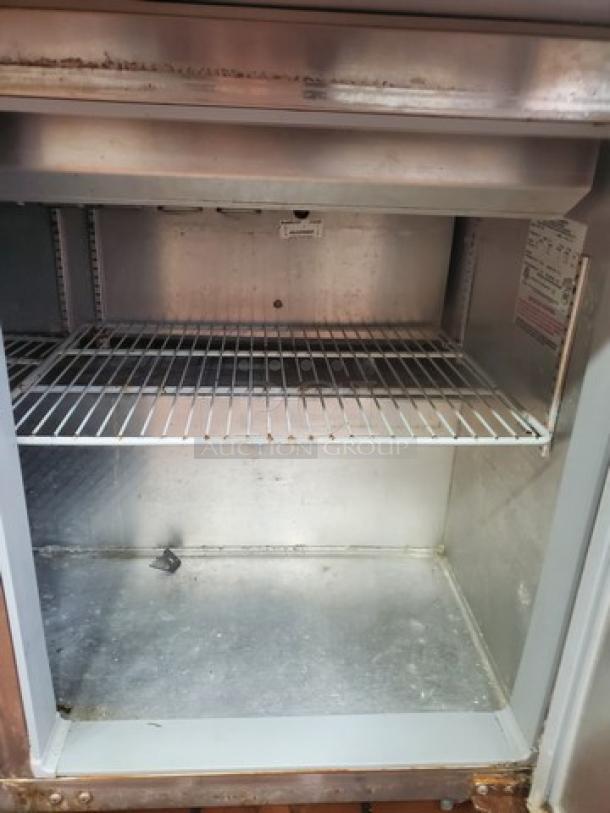 Continental Refrigerator SW72-30M 72" 3 Door Mighty Top Refrigerated Sandwich Prep Table. Very Nice Condition. 115 V, 60 Hz, 1 PH. - Image 8 of 9
