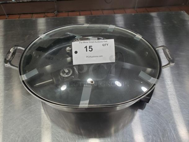 Cuisinart CSK-150 (0Y) Electric Skillet. Very Nice Condition. 120 V, 60 Hz, 1500 W. - Image 1 of 4
