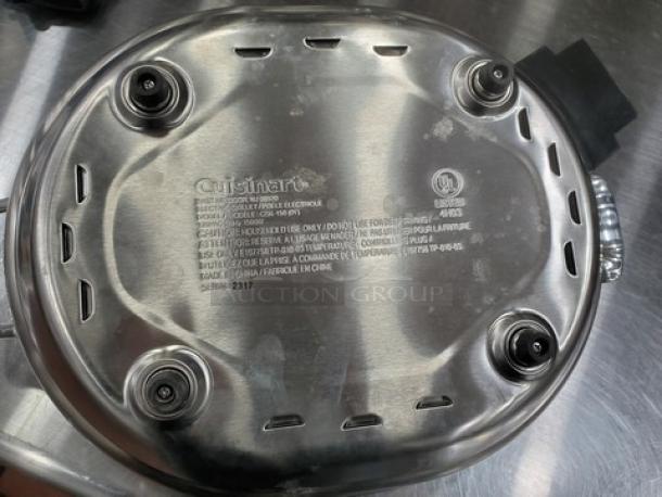 Cuisinart CSK-150 (0Y) Electric Skillet. Very Nice Condition. 120 V, 60 Hz, 1500 W. - Image 4 of 4