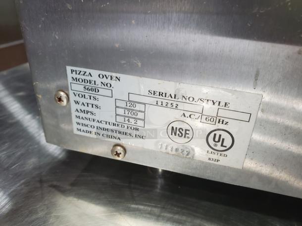 Wisco Model 560D Deluxe Pizza Oven. 120 V, 1700 W, 14.2 A. - Image 3 of 8