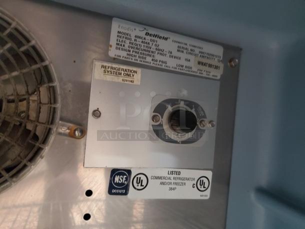 Delfield 406CA-DD1 Undercounter Refrigerator. 115 V, 60 Hz, 7A, Nice Condition. - Image 6 of 6