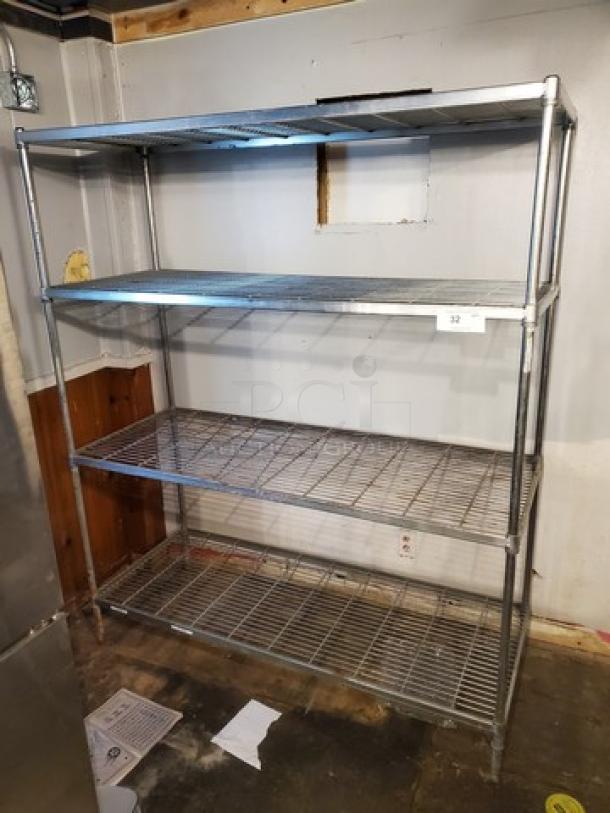 4-Tier Wire Shelving Unit. - Image 1 of 2