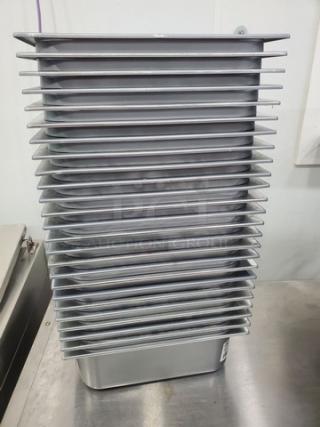 One lot of Gray, Disposable Food Pans.