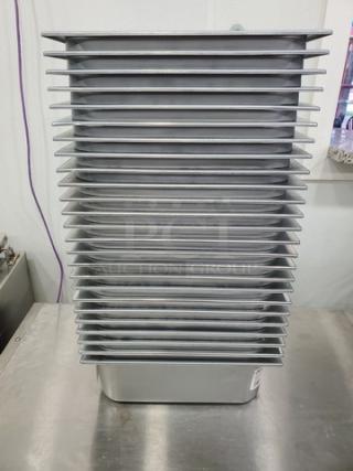 One lot of Gray, Disposable Food Pans.