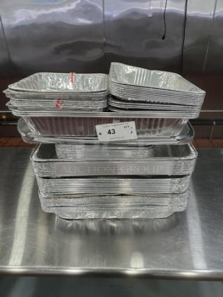 One Lot of Disposable Foil Pans/ Lids