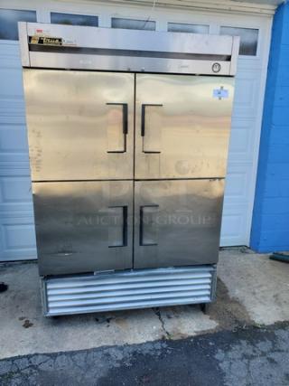 True T-49-4 - 54" Four Half Door Reach In Refrigerator. 1/2 HP, 115 V, 60 Hz, 1 PH.