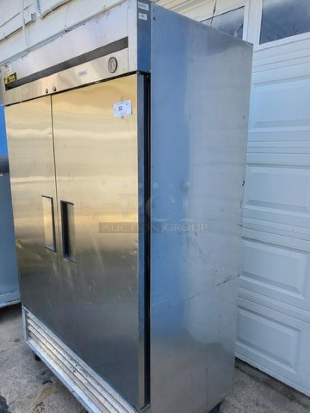 True T-49 54" Solid Reach-In Two-Door Commercial Refrigerator. 1/2 HP, 115 V, 60 Hz, 1 PH. - Image 2 of 9