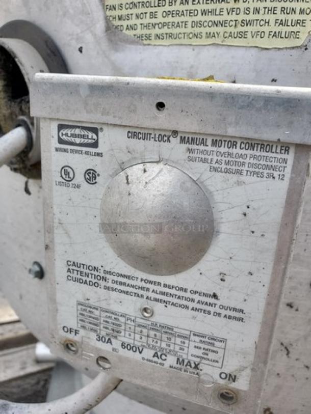 NCA14FA CaptiveAire -24.75″ Base- Upblast Belt Drive UL762 Listed Exhaust Fan. 3 PH, 1 HP, 208 VAC, 60 Hz, 3 Full Load Amps. - Image 3 of 5