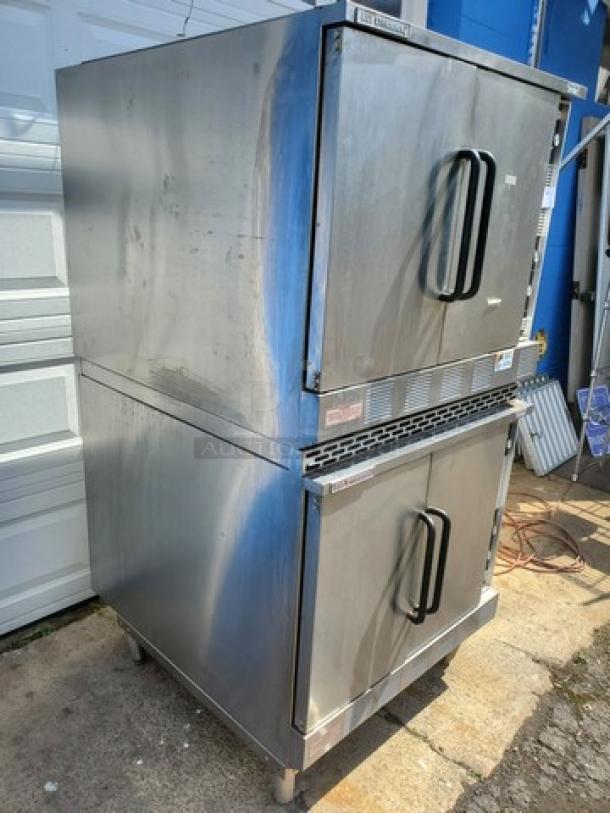 Market Forge Double Stack Natural Gas Convection Oven. BTU 60000, 60 Hz, 1 PH, 120 V, 5 A. (2xbid) - Image 4 of 9