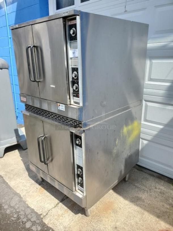 Market Forge Double Stack Natural Gas Convection Oven. BTU 60000, 60 Hz, 1 PH, 120 V, 5 A. (2xbid) - Image 5 of 9