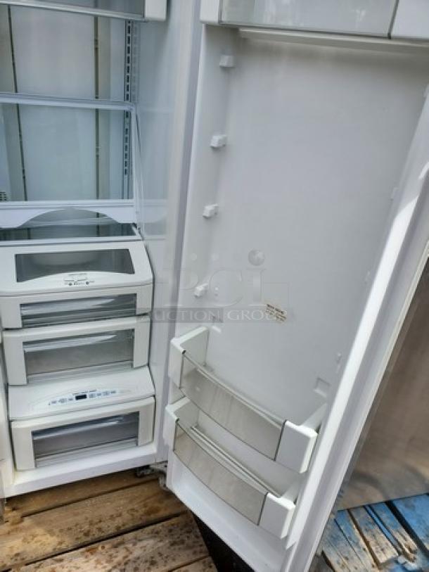 Monogram Side-by-Side Column Refrigerator & Freezer Set. - Image 4 of 9