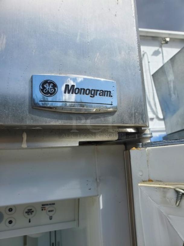 Monogram Side-by-Side Column Refrigerator & Freezer Set. - Image 5 of 9