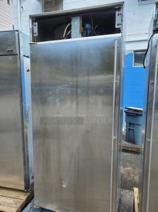 Monogram 36" Panel-Ready Integrated Column Freezer. The panel shown (5th picture) covers both the Freezer (this listing) and the Refrigerator unit (item #66). It is recommended that both units are purchased by the same buyer. Otherwise the panel will have to be altered so that each unit will still have a panel.