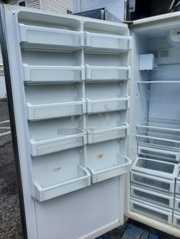 Monogram 36" Panel-Ready Integrated Column Freezer. The panel shown (5th picture) covers both the Freezer (this listing) and the Refrigerator unit (item #66). It is recommended that both units are purchased by the same buyer. Otherwise the panel will have to be altered so that each unit will still have a panel. - Image 3 of 6