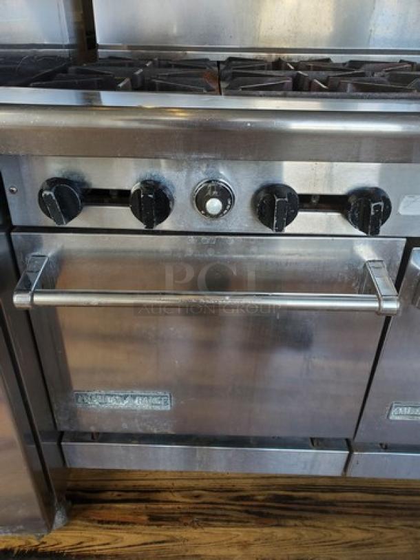 American Range 48" 8 Burner Gas Range with (2) Standard Ovens. - Image 3 of 7