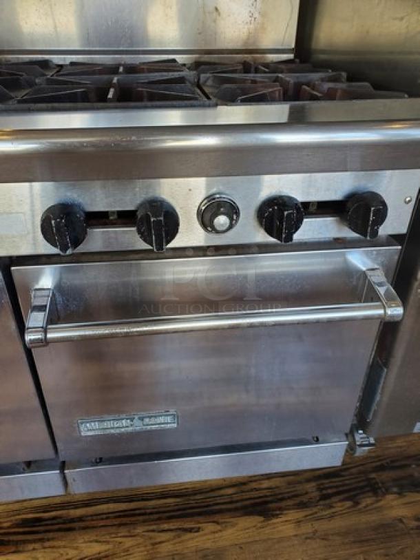 American Range 48" 8 Burner Gas Range with (2) Standard Ovens. - Image 4 of 7