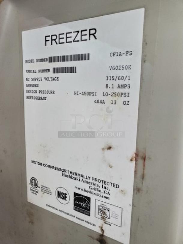 Hoshizaki model CF1A-FS Freezer, Single Section Upright, Full Stainless Door. 115V, 60 Hz, 1 PH. - Image 5 of 7