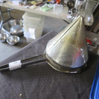 One Stainless Steel Cone Strainer.