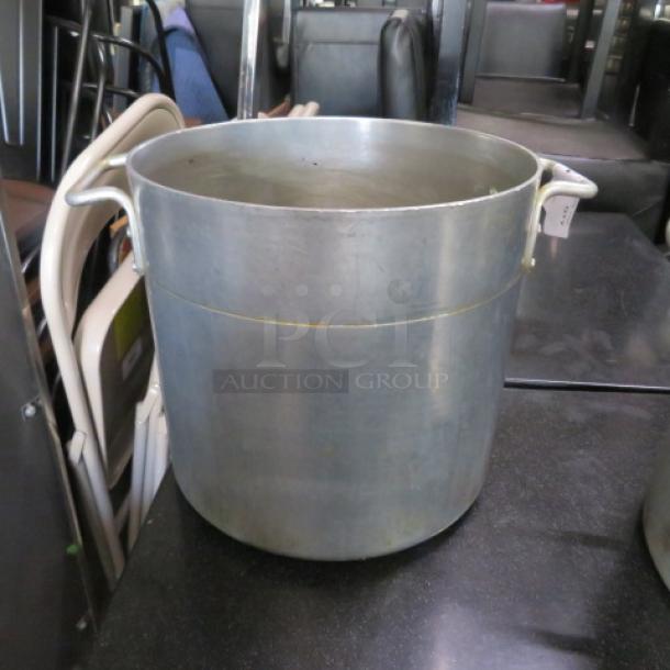 One Aluminum Stock Pot. 12X11 - Image 1 of 1