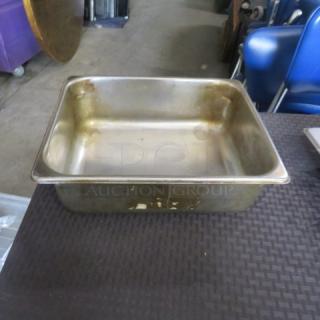 One Half Size 4 Inch Hotel Pan.
