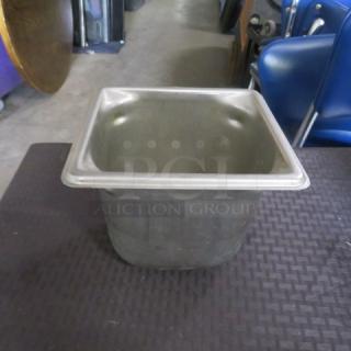 One 1/6 Size 6 Inch Hotel Pan. 2XBID