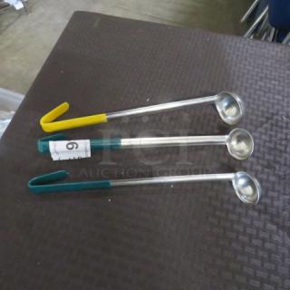 Assorted Size Stainless Steel Ladle. 3XBID