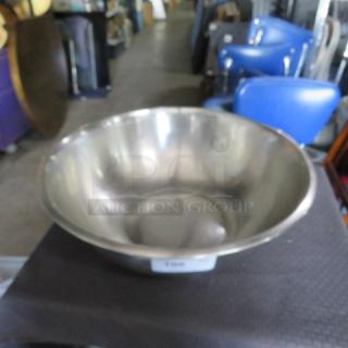 One 22.5 Inch Stainless Steel Bowl.