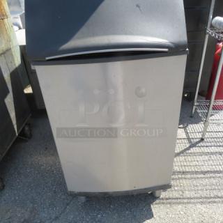 One SS Manitowic 310lb Ice Bin. Model# B-420. 22X33X50. $1445.00.