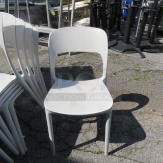 White Patio Chair. 2XBID
