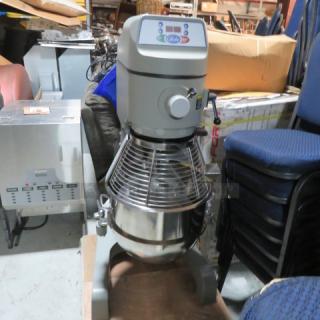 One BRAND NEW Globe 40 Quart Planetary Floor Mixer With Guard, Bowl, Hook Whip, And Paddle. Model# SP40. $12,063.00