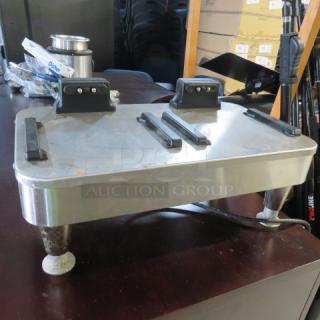 One Bunn Dual Stand Warmer. #2 SH STAND. 120 Volt. 20X11.5X8. $363.87