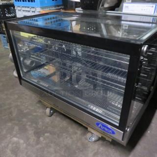 One WORKING Beautiful Like NEW Atosa Countertop Refrigerated Display Case With 2 Racks. #CRDS-56. 120 Volt. 35.5X22X28. $1796.00
